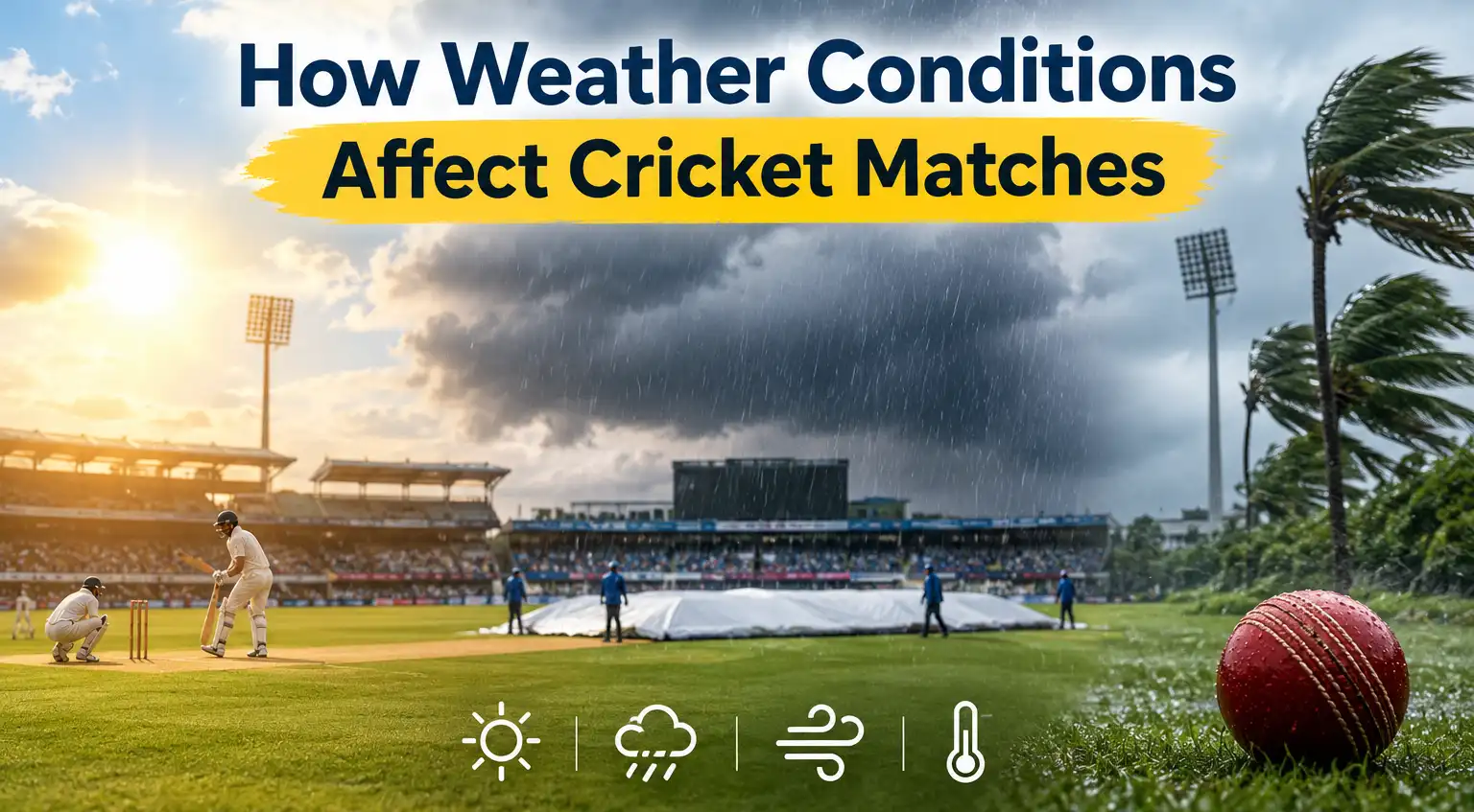 How weather conditions affect cricket matches